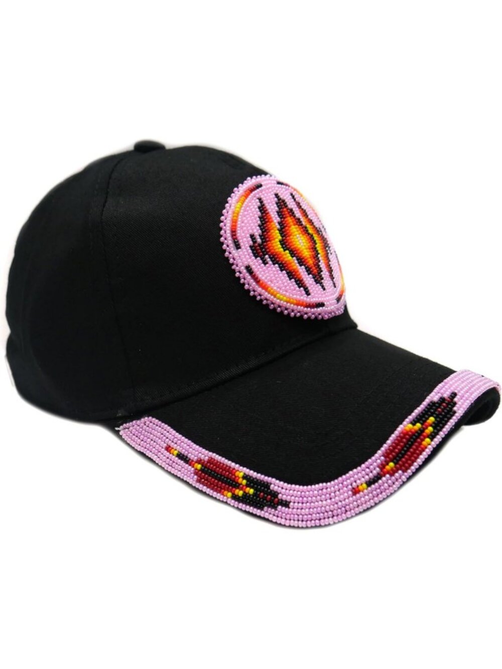 Handcrafted Beaded Baseball Cap | Stylish Trucker Hat for Men | Unique Beadwork